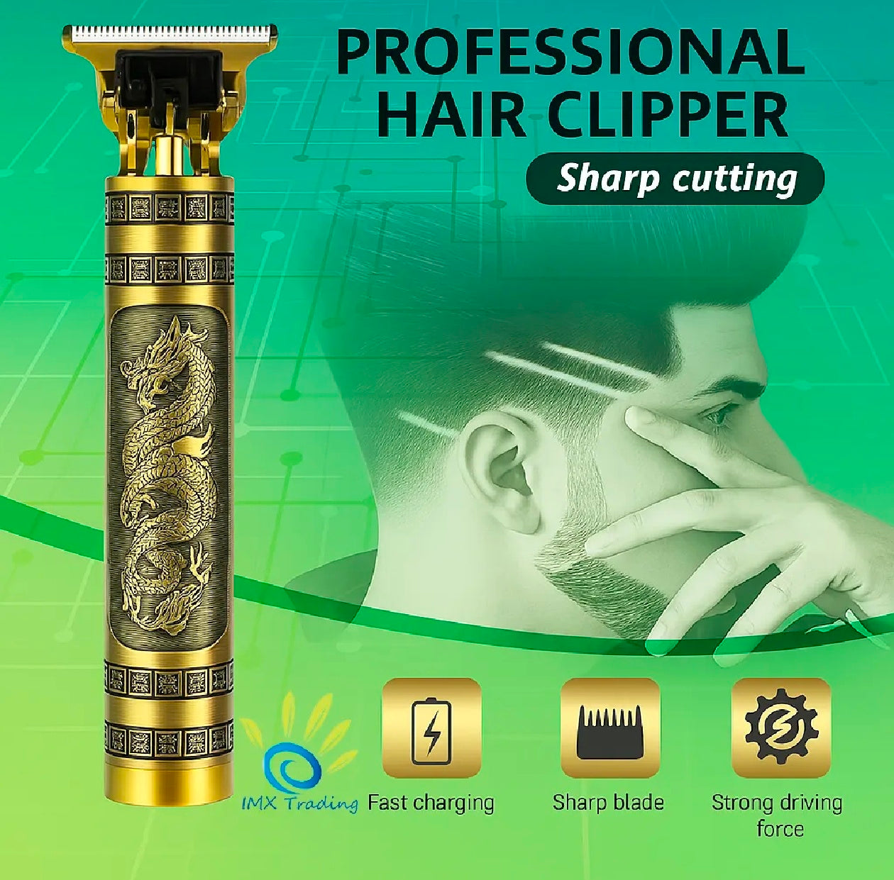 Vintage T9 Update Long lasting Trimmer Type C -1 Year Warranty